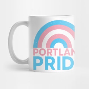 Portland Oregon Pride Festival - Trans Rainbow - Vintage Mug